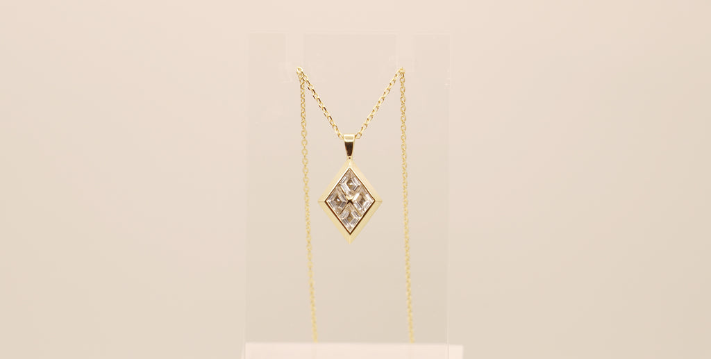Light of the World in Sterling Silver plated in 14k Yellow Gold with White Topaz