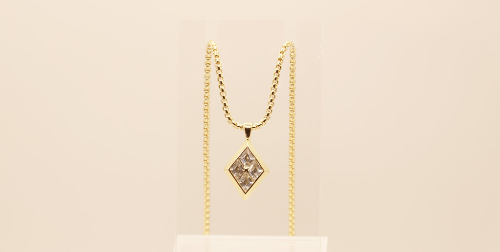 Light of the World in Sterling Silver plated in 14k Yellow Gold with White Topaz