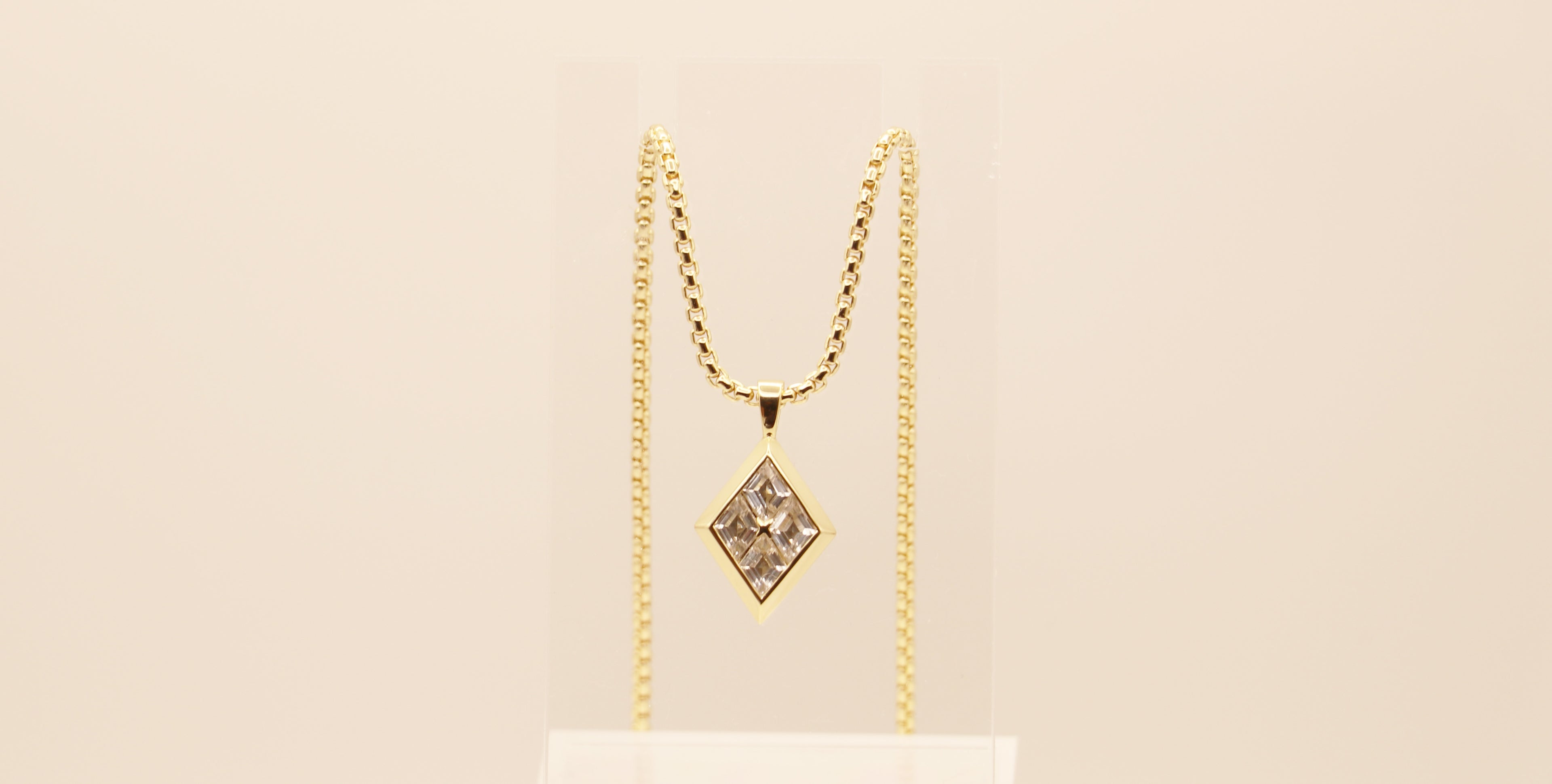 Light of the World in Sterling Silver plated in 14k Yellow Gold with White Topaz