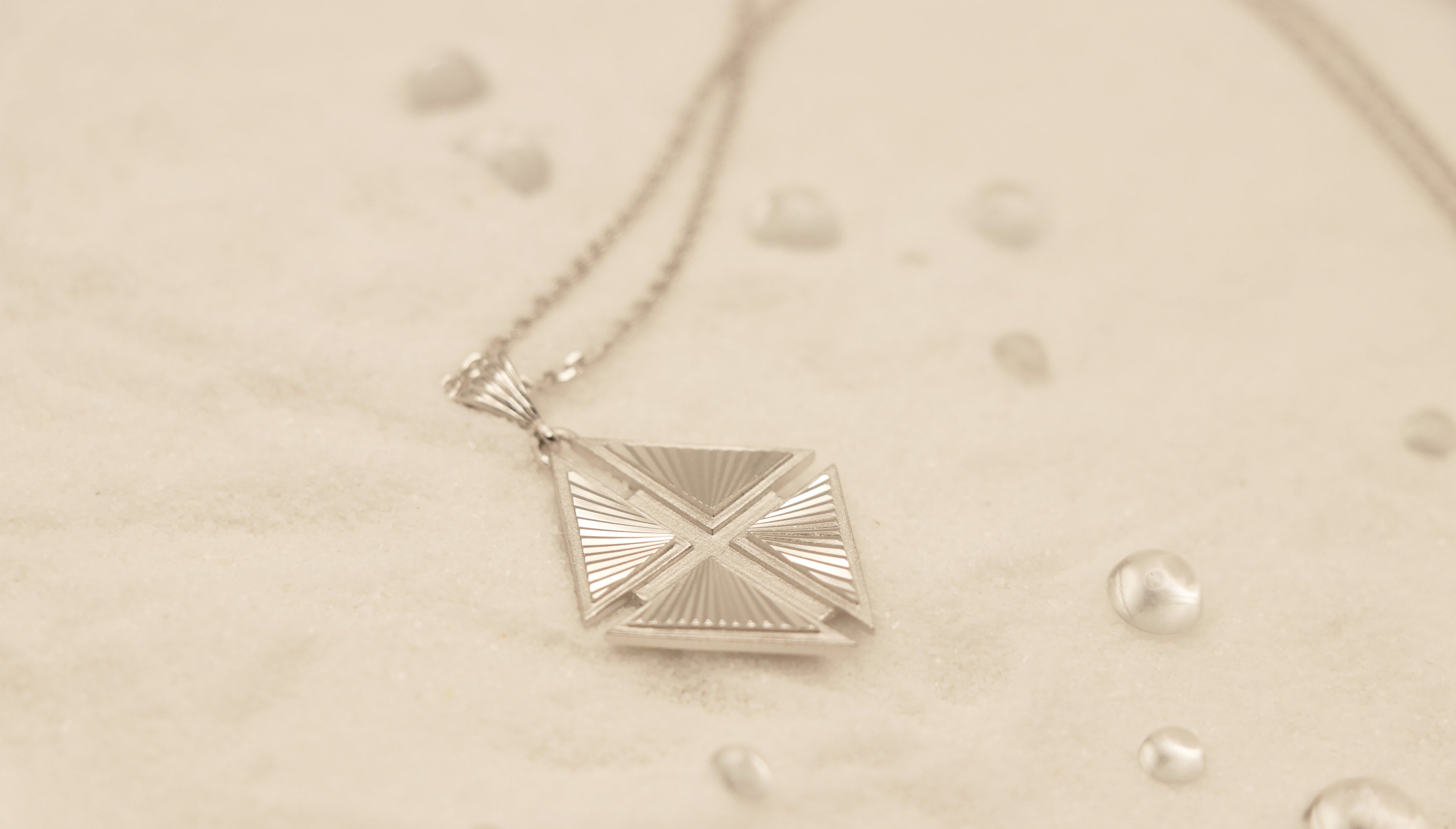 Hidden Cross Necklace in Sterling Silver