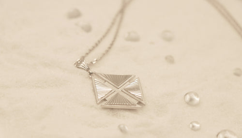 Hidden Cross Necklace in Sterling Silver - Chelle Jewelry