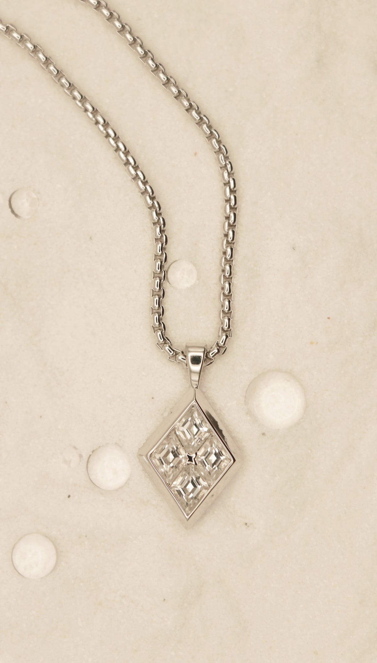 Light of the World in Sterling Silver and White Topaz - Chelle Jewelry