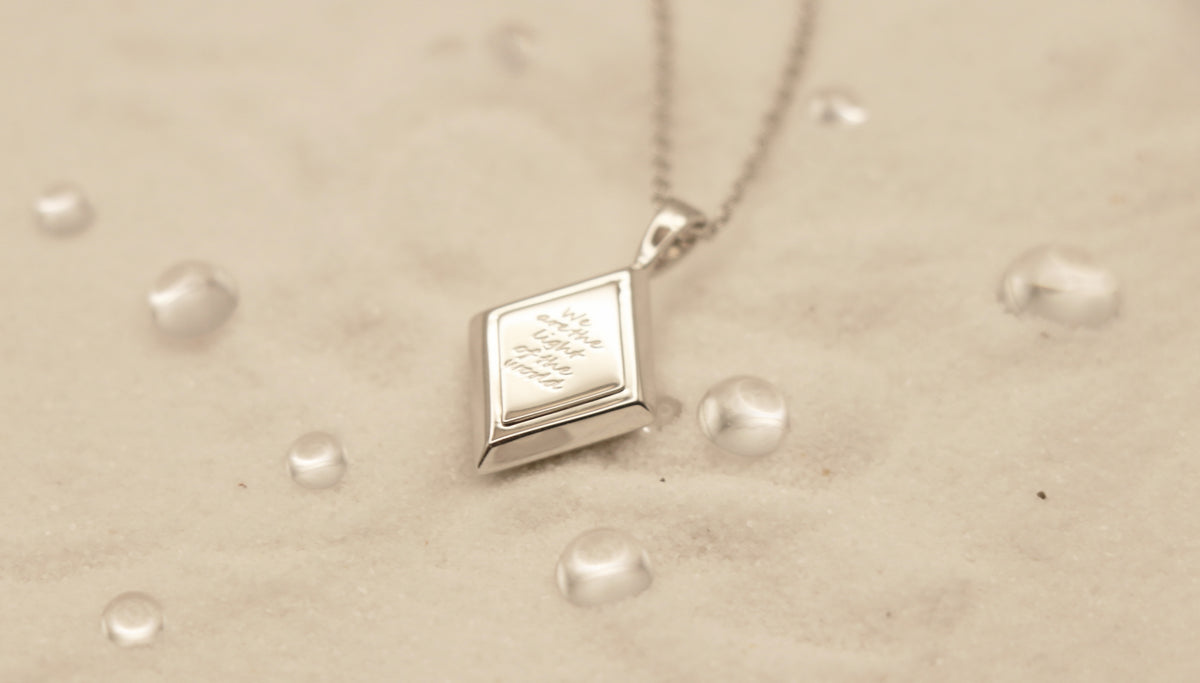 Light of the World in Sterling Silver and White Topaz - Chelle Jewelry
