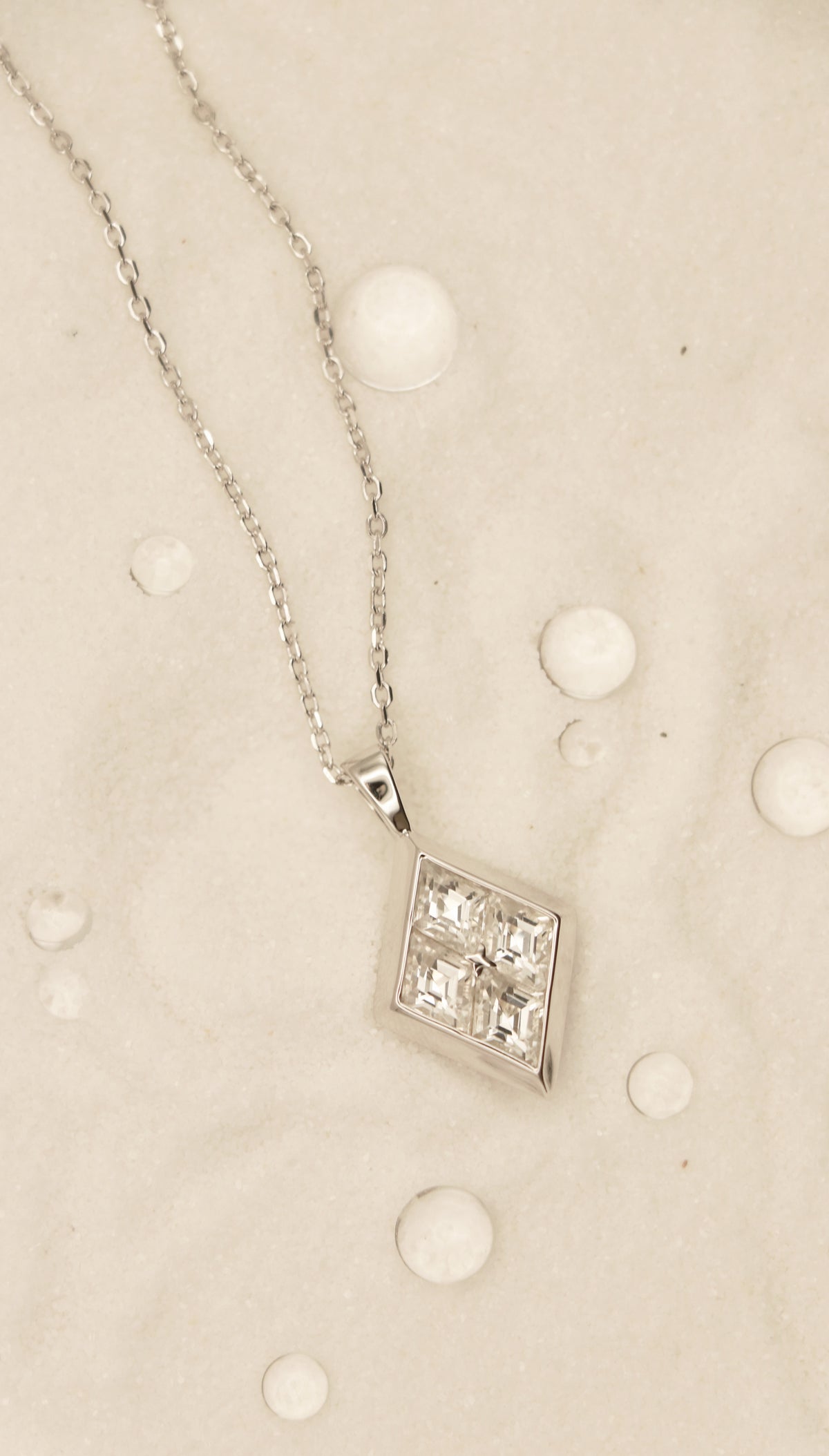 Light of the World in Sterling Silver and White Topaz - Chelle Jewelry