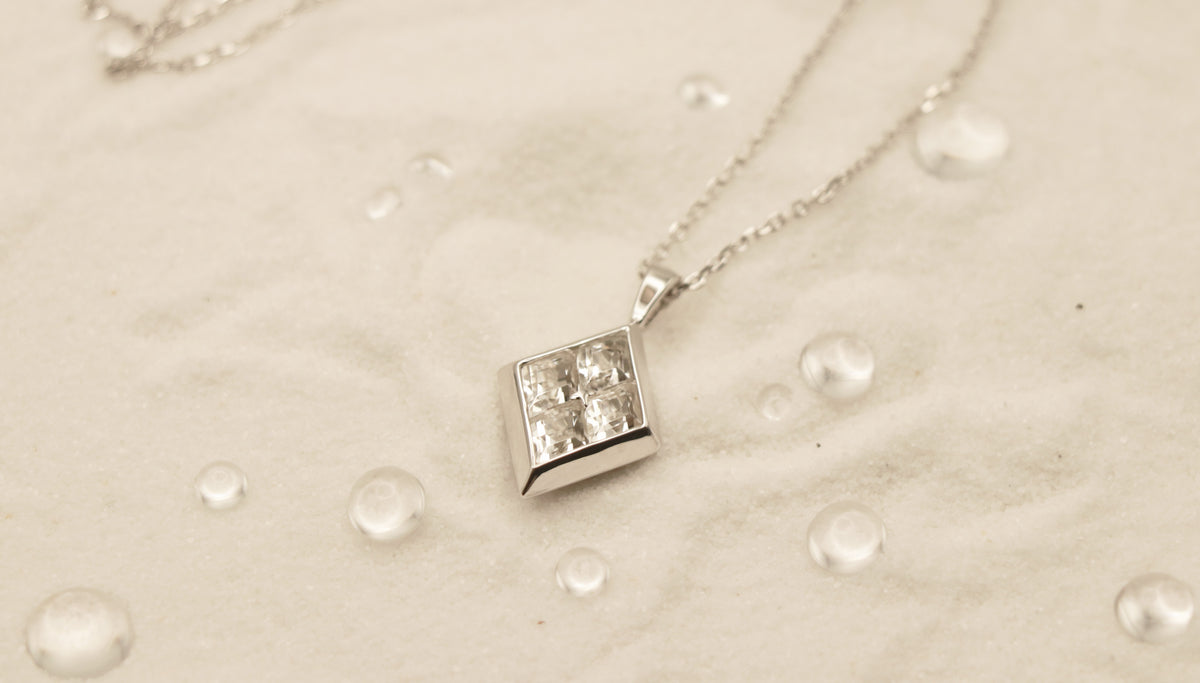 Light of the World in Sterling Silver and White Topaz - Chelle Jewelry